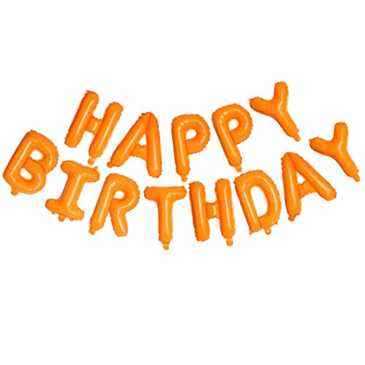 Happy Birthday Orange Aluminum Foil Letters Balloons 16 Inch Aluminum Foil Banner Balloons For Birthday Party Decorations Supplies