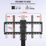 Motorized TV Lift Stroke Length 35 Inches Motorized TV Mount Fit for 37-65 Inch TV Lift with Remote Control Height Adjustable 28.7-64.2 Inch,Load