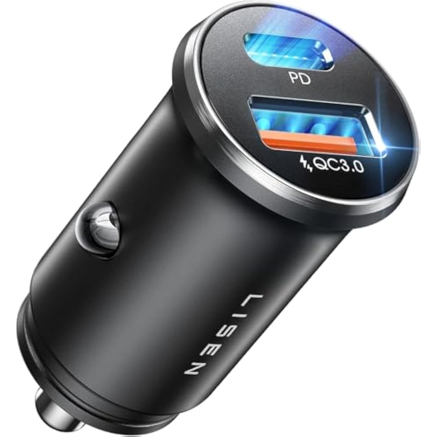 54W USB C Car Charger, Fast Dual Port All-Metal Adapter for iPhone & Samsung