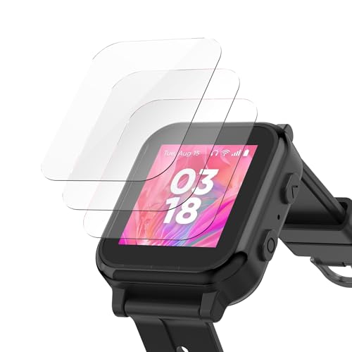 3 Pack Screen Protector Compatible with Gabb Watch 3, High Definition Tempered Glass Screen Protector for Gabb Watch 3, Anti-Scratch,
