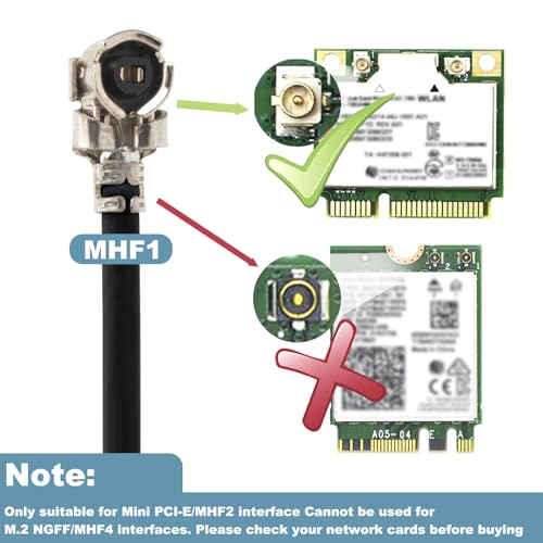 4G Ite Antenna 3Dbi U.Fl/Mhf1 Esp32-S3 Bluetooth Antenna 698-2700Mhz With 10Cm Cable For Cellular Mini Pcie Card,Network Card,Routers,Notebook,Pc Desktop,Ps4 Build,Lot Device,2 Pack