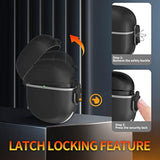 [Upgrade Secure Lock] Bose Quietcomfort Earbuds Ii 2022 Case, Full-Body Shockproof Armor Protective Cover For New Bose Quietcomfort Earbuds 2, Tpu Hard Shell With Lanyard And Keychain(Black)