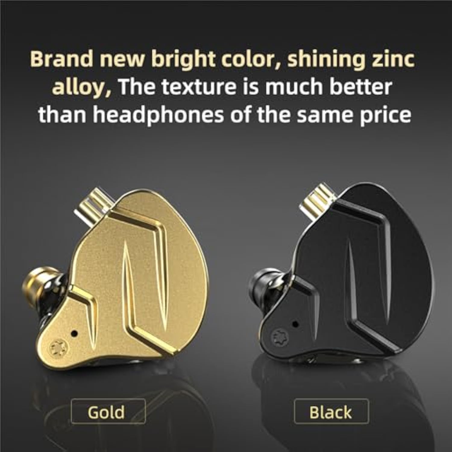 Kz Zsn Pro X Gaming Earbuds In Ear Monitor Headphones, High Fidelity Iems Earphones, Hybrid Dual Driver Wired Earbuds With 1Ba 1Dd Detachable Tangle-Free Cable For Computer Tablet (Black, With Mic)