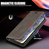 Compatible With Iphone 16E Wallet Case With [Rfid Blocking],Card Holder Kickstand Magnetic,Leather Flip Case Wallet For Iphone 16E 6.1 Inch (Coffee)