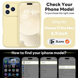 Magnetic for iPhone 17 Pro Max Case, Compatible with Magsafe (Premium Liquid Silicone) (Integrated Camera Control Button) Full Body Protective