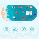 Cute Mouse And Keyboard Pad, Non-Slip Rubber Base Desktop Matt, Waterproof Long Mousepad, 35.4" X 15.7" Desk Protector Mat, Computer Mat For Work, Gaming, Studying