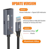 25Ft / 7.5M Usb 3.0 Active Extension Cable, Usb3.0 Male To Female Extender Rep