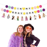 Pre-Strung "In My Birthday Era" Banner – Friendship Bracelet Garland for Singer-Themed Parties & Photos