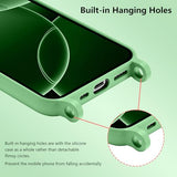 Magnetic Crossbody Case for iPhone 13 Pro Max 6.7", Liquid Silicone Case with Adjustable Shoulder Neck Lanyard Strap,[Compatible with MagSafe]