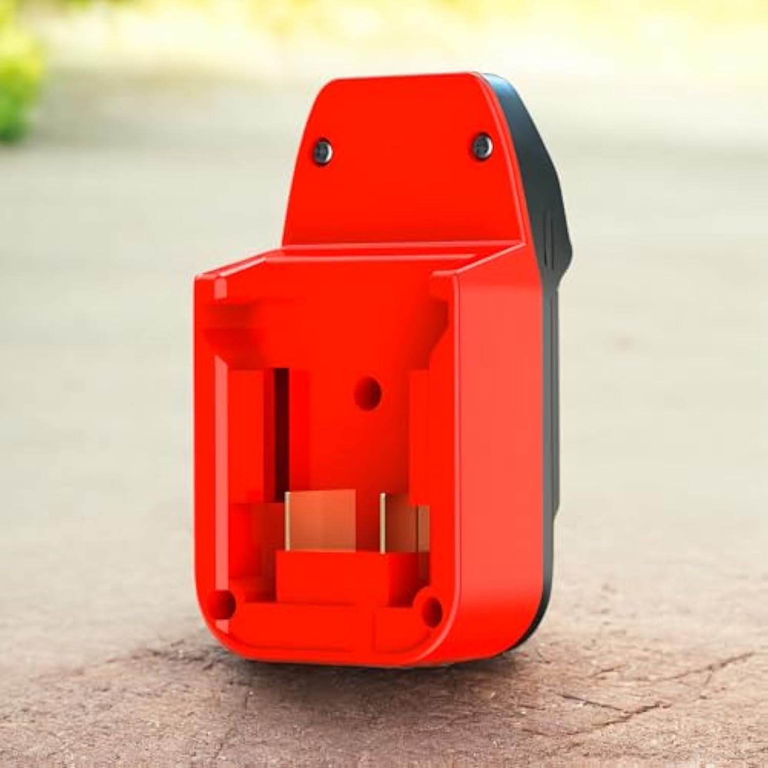 Bauer 20V Tool Adapter for Milwaukee M18 Batteries Power Only Red-Black
