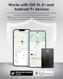 Wallet Tracker Card For Both GoogleS Find Hub And Apple Find My, 5 Years Battery Life Ultra-Thin Android Tracker Card, Ip68 Waterproof Wallet Finder For Passport, Purse,Gags,2 Packs