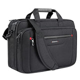 Laptop Briefcase Premium Laptop Case Fits Up To 17.3 Inch Business Shoulder Bag Laptop Expandable Waterrepellent Messenger Bag For Men/ Women Computer Bag For Travel/ Business/ Black
