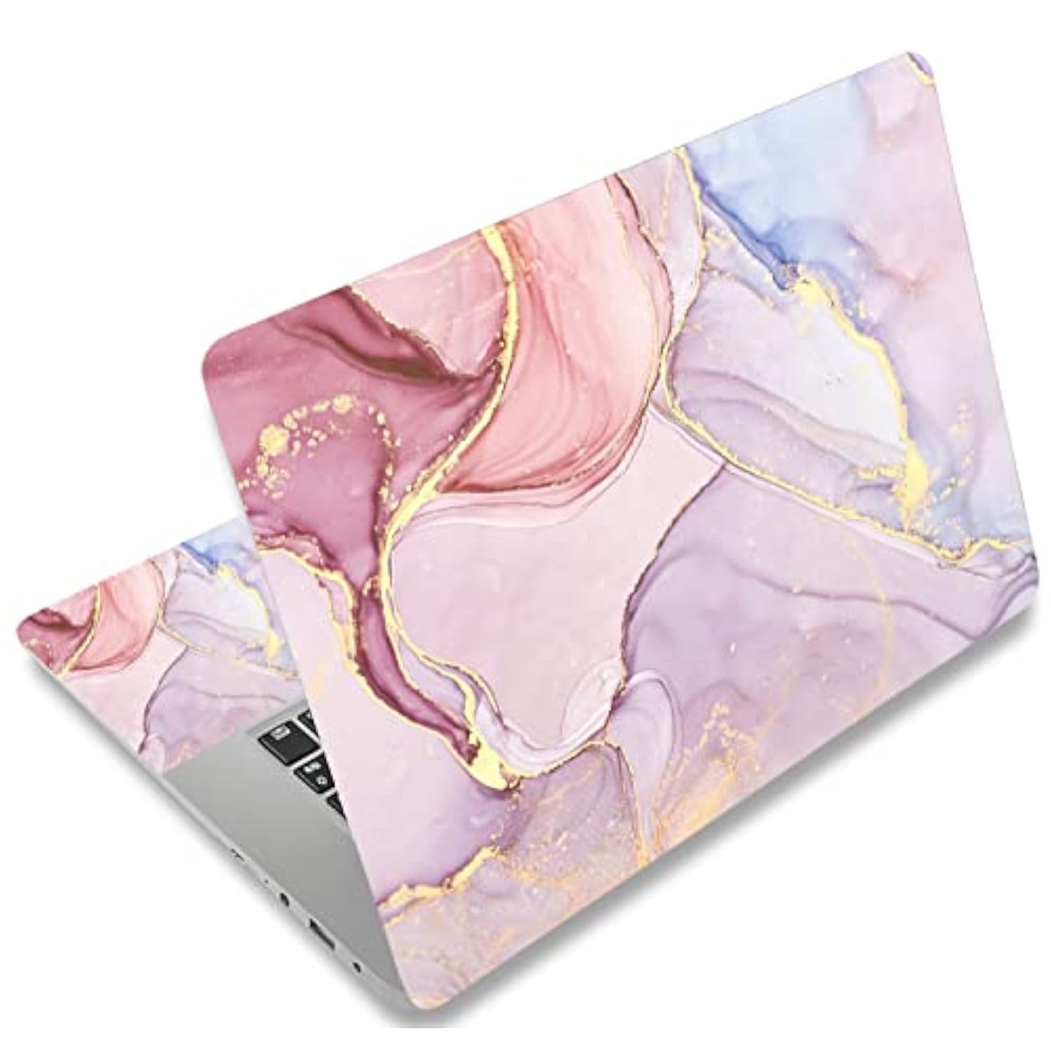 17 17.3 Inches Laptop Skin Sticker Netbook Skin Sticker Personalized Reusable Notebook Pc Art Protector Cover Case By (Colorful Marble)