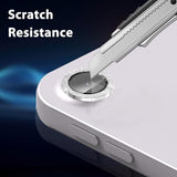 (2 Set for iPad Air 13/ Air 11 M3 Camera Lens Protector, Glitter Bling Sparkly Tempered Glass Camera Cover Protector Metal Individual Ring