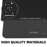14 Inch Laptop Sleeve Case Pu Leather Case Compatible With New Macbook Pro 14 2021/ Huawei Matebook 14 2021/ Hp Chromebook 14'' / Dell Latitude 14/13.5'' Surface Laptop 3, Sleeve Pouch Black