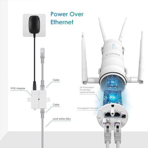 Ac1200 Outdoor Wifi Extender, Weatherproof Dual Band Outdoor Access Point With Poe, High Power Long Range Wifi Extender Signal Booster, 4X7Dbi Antennas, Ap/Router/Repeater Mode