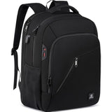 Laptop Backpack 17.3 Inch Computer Backpack Daypack Water-Repellent Laptop Bag With Usb Charging Port For Business/School/Travel/Women/Men (Black, 17.3 Inches)
