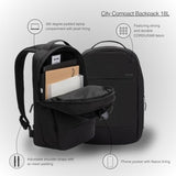 Incase Compact City Backpack – 18L Everyday Travel Tech Backpack and Laptop Bag for Work or School – Three Pockets, 16” Padded Laptop Sleeve, Quick Access Pocket – Cordura Black