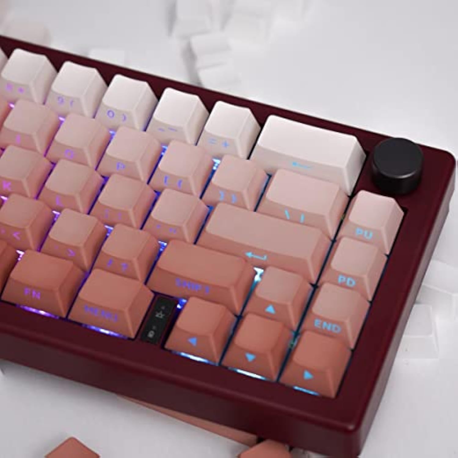 Pbt Doubleshot Gradient Keycaps Set Backlit Pink Shine Through Custom Oem Prof