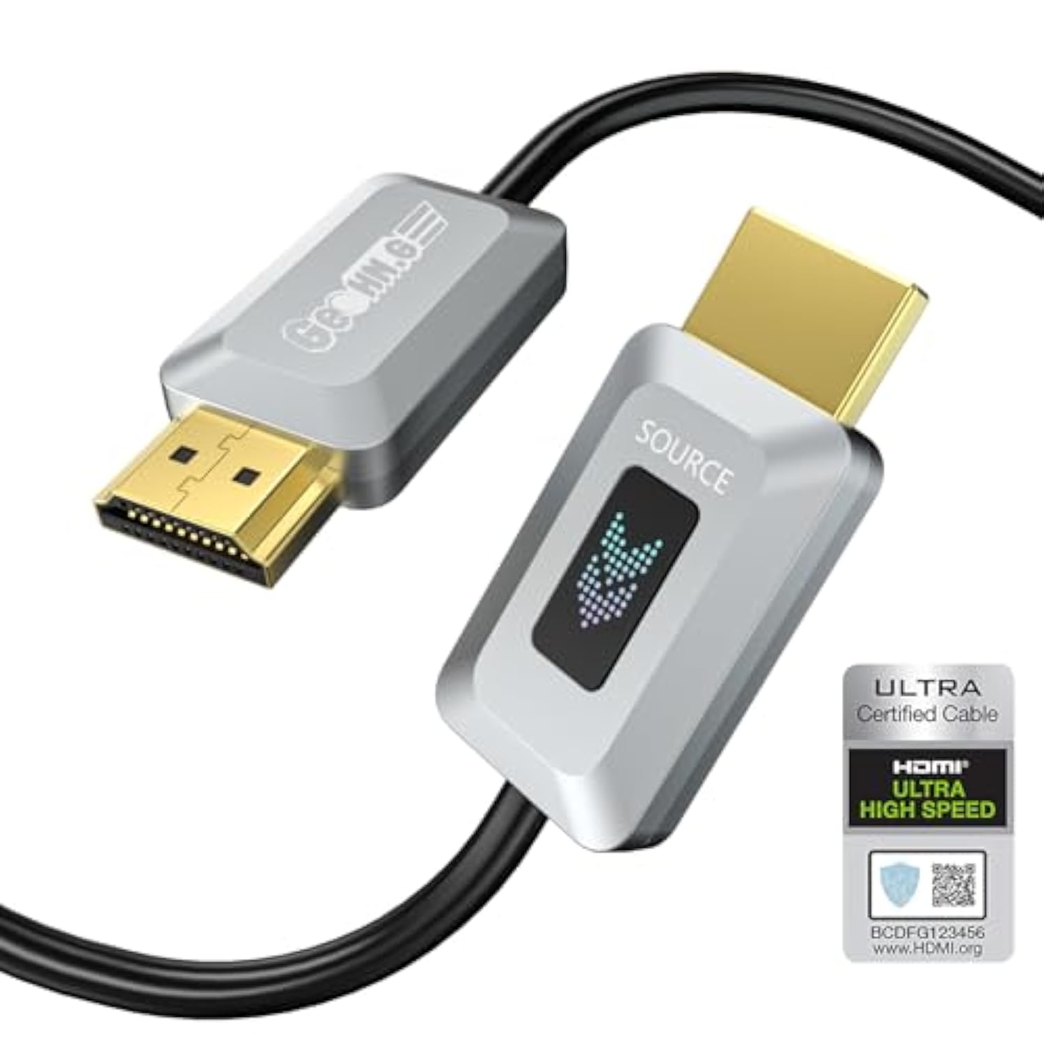 8K Fiber Optic Hdmi Cable 16Ft, Certified 48Gbps High-Speed Hdmi 2.1 Cable, Su