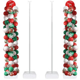 2 Set Balloon Column Stand Kit For Floor, 2025 Updated Balloon Tower Stand Kit With Heavy Base, Adjustable Metal Balloon Stand For Party Decoration