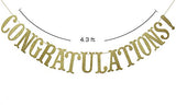 Congratulations Banner, Graduation Party Decor