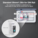Diy 1P+N Smart Wi-Fi Switch, Work With Alexa And Google Assistant For Voice Control, 25A With Energy Monitor, Smart Life/Tuya App Remote Control, Timer Functions, Din Rail Mounted,Fcc Certified