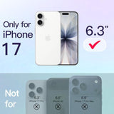 JETech Slim Case for iPhone 17 6.3-Inch with Camera Lens Full Protection, Ultra-Thin Lightweight Clear Minimalist Protective Phone Cover (Clear)