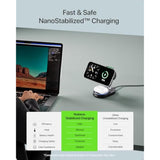 Charging Station For Iphone 16/16 Pro/16 Pro Max, Wireless Charger For Magsafe Iphones, 3 In 1 Magnetic Charger Stand For Iphone 16/15/14/13/12 Series, Apple Watch & Airpods.(Blk)