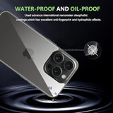 For Iphone 16 Pro Back Screen Protector With Camera Lens Protector,9H Hardness,Tempered Glass,Case Friendly,Anti-Scratch,Easy Installation 6.3 Inch Only For Iphone 16 Pro(3+3 Pack)