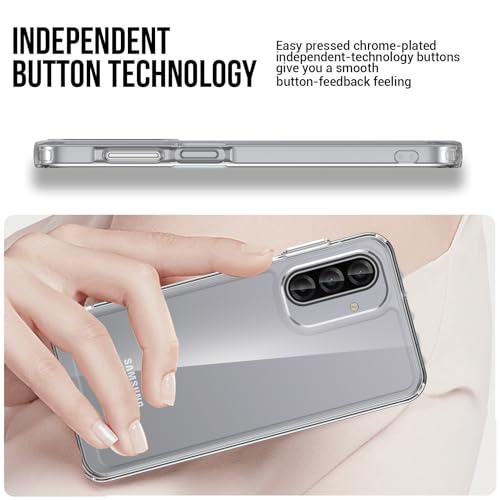 for  Galaxy-A17-5G Phone Case: Military-Grade Shockproof Phone Cover with Tempered Glass Screen Protector, Anti-Scratch & Reinforced Bumpers -