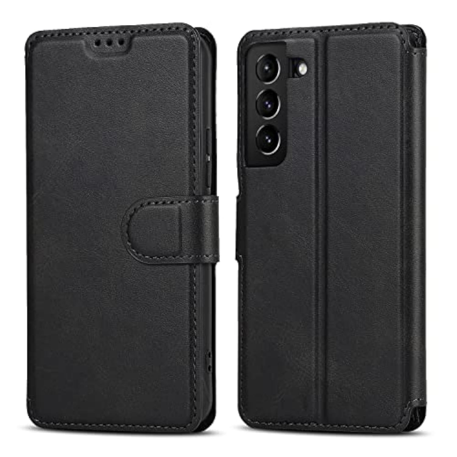Case For Samsung Galaxy A16 4G/5G Premium Pu Leather Simple Wallet Case [Card Slots] [Kickstand] [Magnetic Closure] Shockproof Flip Cover For Samsung Galaxy A16 4G/5G - Black
