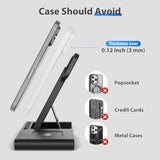 Portable Wireless Fast Charger 3In1 For Iphone 16E 16 15 14 13 12 11 Pro Max For Apple Watch 10-2 Ultra Se Charging Station For Airpods Pro 4 3 2 - Office Home Travel Nightstand Gifts For Family,Black