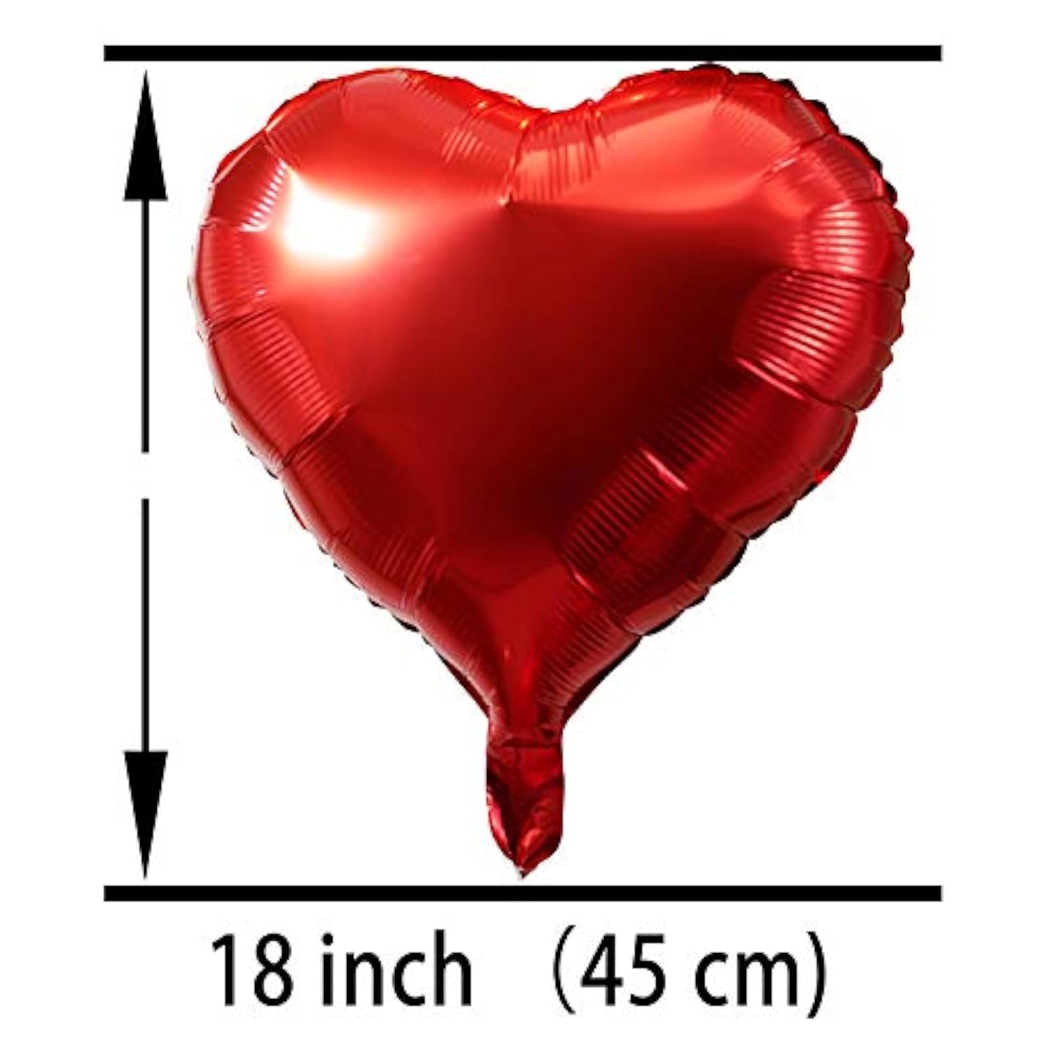 Red Heart Foil Mylar Balloons - Valentines Day Party Wedding Bachelorette Birthday Nursery Party Favors Balloons Decorations, 30Pc