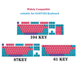 Matcha Keycaps Pbt Dye-Sublimation Xda Profile English Custom Keycaps 60 Percent Ansi Us Layout For 61 64 68 87 104 108 Mechanical Keyboard(Matcha)