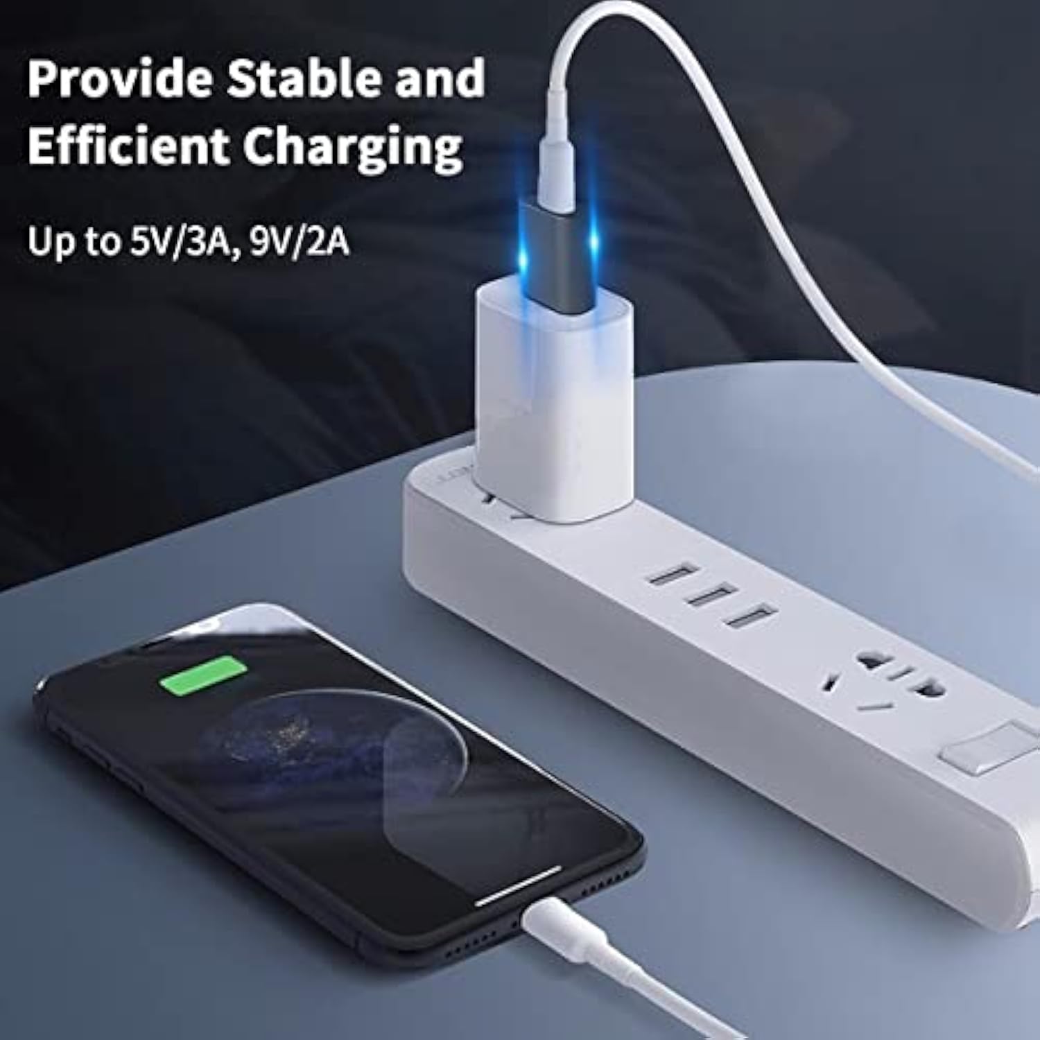 Usb C To Usb 3.1 Adapter 10Gbps, Female Usb C To Male Usb Adapter, Usb 3.1 Type C To Type A Charger Converter Otg Fast Charging Compatible With Iphone, Macbook, Samsung Galaxy, 2Pack