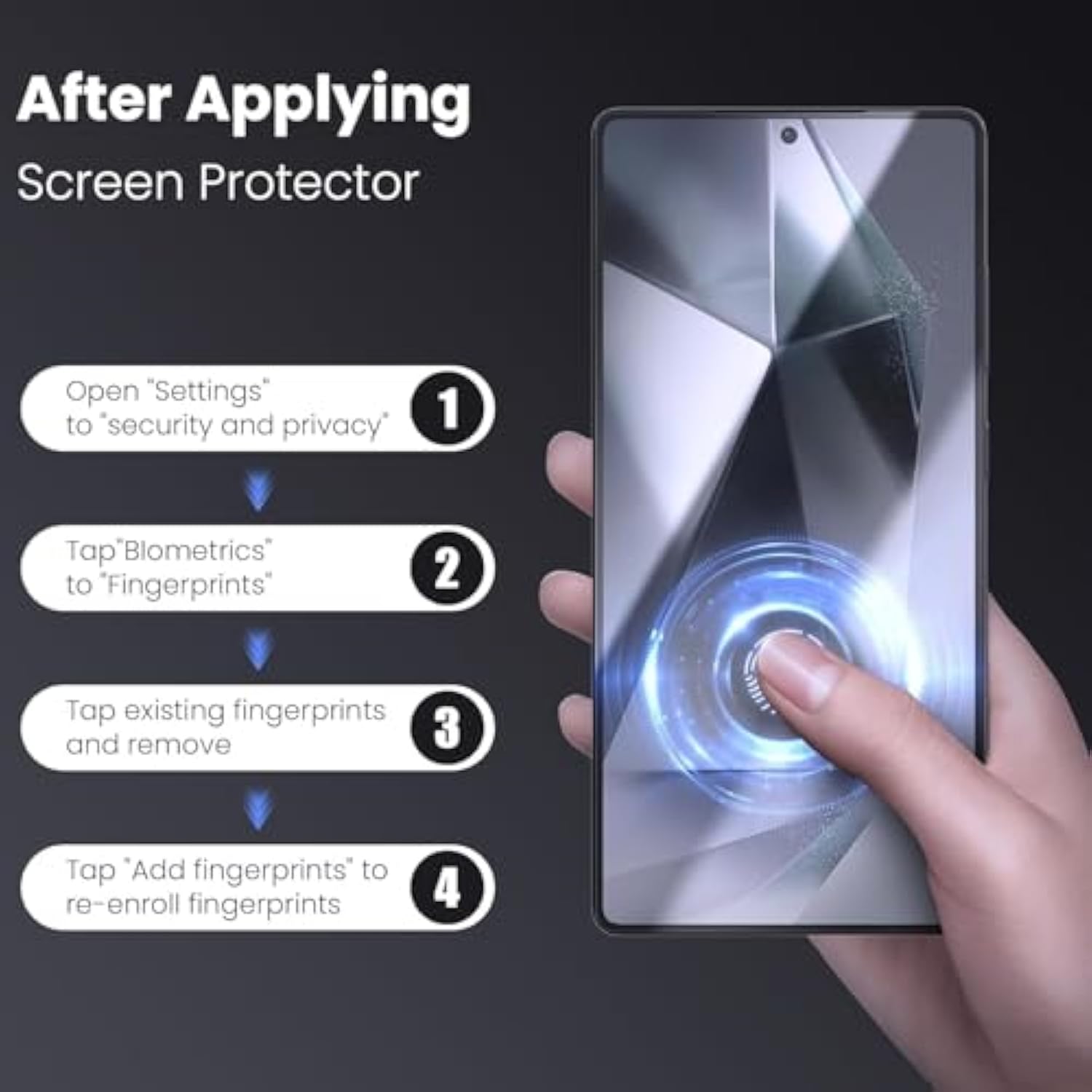 2 Pack Military-Grade 9H+ Tempered Glass For Samsung Galaxy S25 Ultra - Full Screen Protection, Fingerprint Ready, Anti-Glare Set - Bubble-Free Easy Install