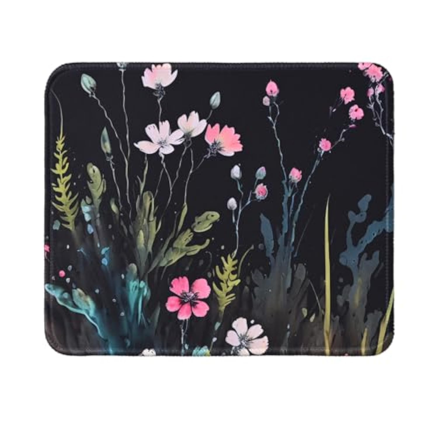 Flowers And Plants Mouse Pad,Cute Square Mousepad,9.5 X 7.9 Inch Waterproof Non-Slip Rubber Mouse Pad For Home, Office,For Wireless Mouse,Gaming Mouse Pads.(Flower)