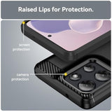 For Moto G Power 2025 Case: With Screen Protector Shockabsorption Flexible Tpu Rubber Protective Cover For Moto G Power 5G 2025 Phone Case(Black)