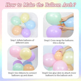 136Pcs Pastel Flower Balloon Arch Kit With Pastel Purple Nude Light Pink Flower Balloons For Wildflower Floral Baby In Bloom Baby Shower Birthday Party Decorations