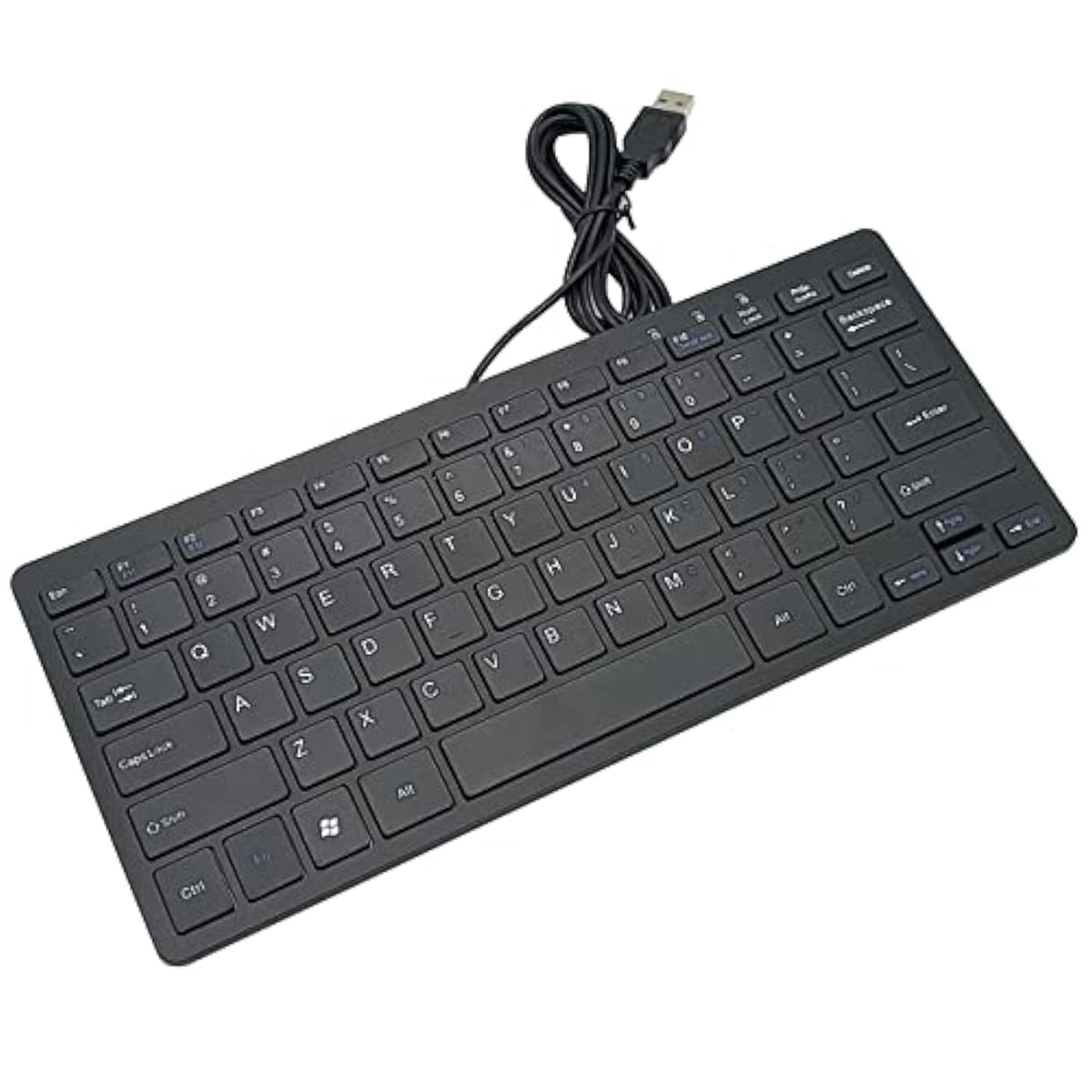 Mini Wired Keyboard(English) Ultra Thin And Light Portable 78 Keys Small Usb M