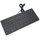Mini Wired Keyboard(English) Ultra Thin And Light Portable 78 Keys Small Usb M