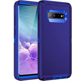 For Galaxy S10 Case,Shockproof 3-Layer Full Body Protection [Without Screen Protector] Rugged Heavy Duty High Impact Hard Cover Case For Samsung Galaxy S10,Dark Blue