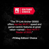 Tri-Band Be11000 Wi-Fi 7 Gaming Router Archer Ge650 | 6-Stream 11 Gbps Supports 320Mhz | 2×5G + 3×2.5G Ports Usb 3.0 | Game Acceleration, Dedicated Gaming Port & Panel, Rgb Lighting|Homeshield