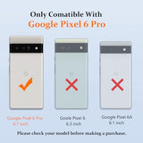 for Google Pixel 6 Pro Case with Slide Lens Cover, Military Grade Drop Protection, Magnetic Rotated Ring Holder Kickstand Protective Phone Case (Navy