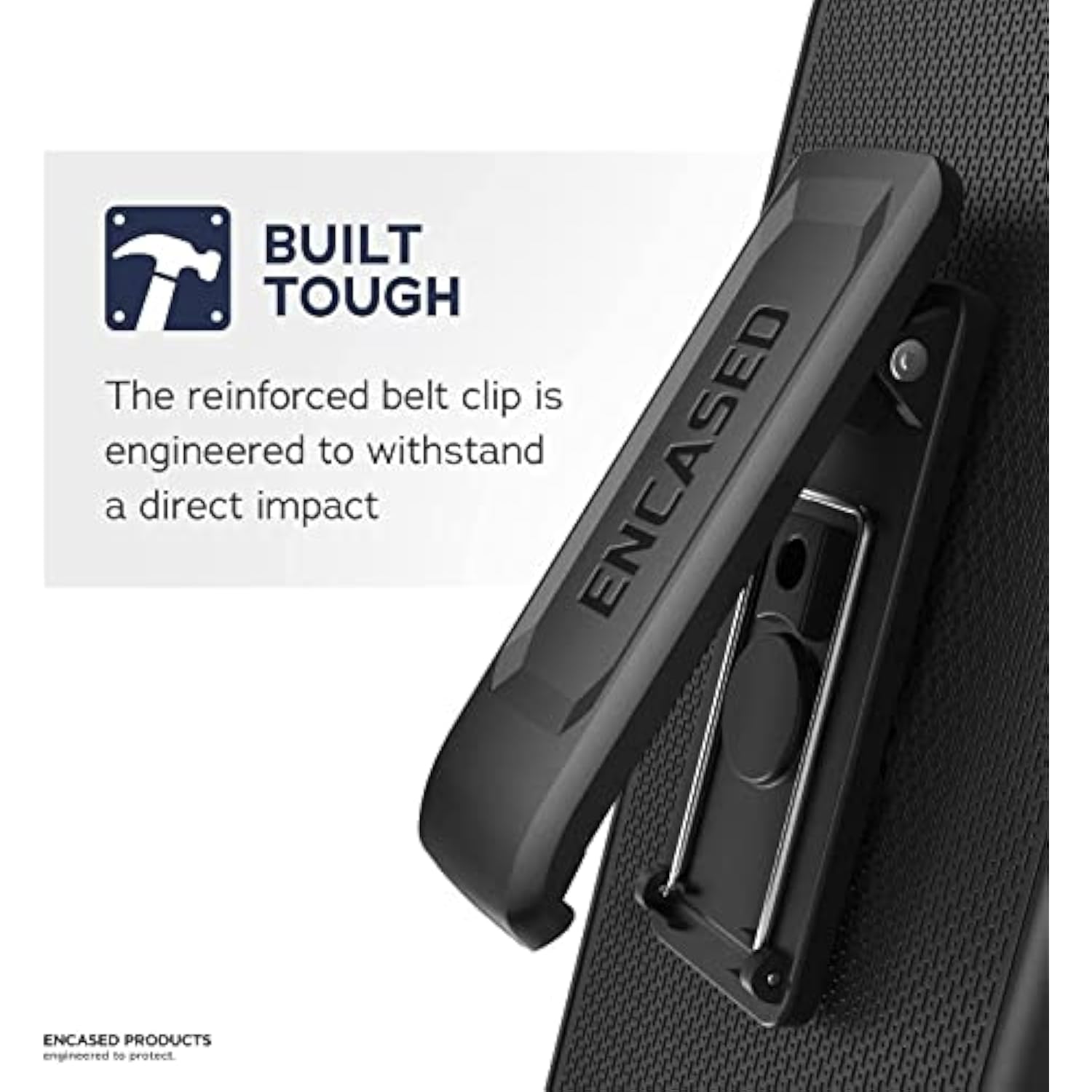 Galaxy S10E Belt Clip Case (2019 Duraclip) Slim Grip Cover W/Holder For Samsung Galaxy S10 E (Black)