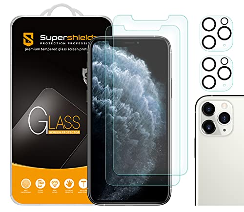 (2 Pack) Anti Glare (Matte) Screen Protector Designed for  iPhone 11 Pro Max (6.5 inch) + Camera Lens [Tempered Glass] Anti Scratch, Bubble Free