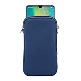 Neoprene Shock Absorbing Proof Pouch Cell Phone Sleeve Case Zipper Neck Strap for iPhone 17 Pro Max 16 Pro Max  Galaxy S25 Ultra S24 Ultra A16