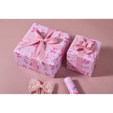 Pink Bows Wrapping Paper Roll 17In X 16.4Ft Cute Girly Gift Wrap Pink Bow