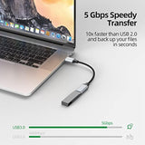 Short Usb Extension Cable 6 Inch, Usb A 3.0 Extender Male To Female Cord Braided Compatible With Flash Drive, Printer, Camera, Mouse, Keyboard, Headset, Phone